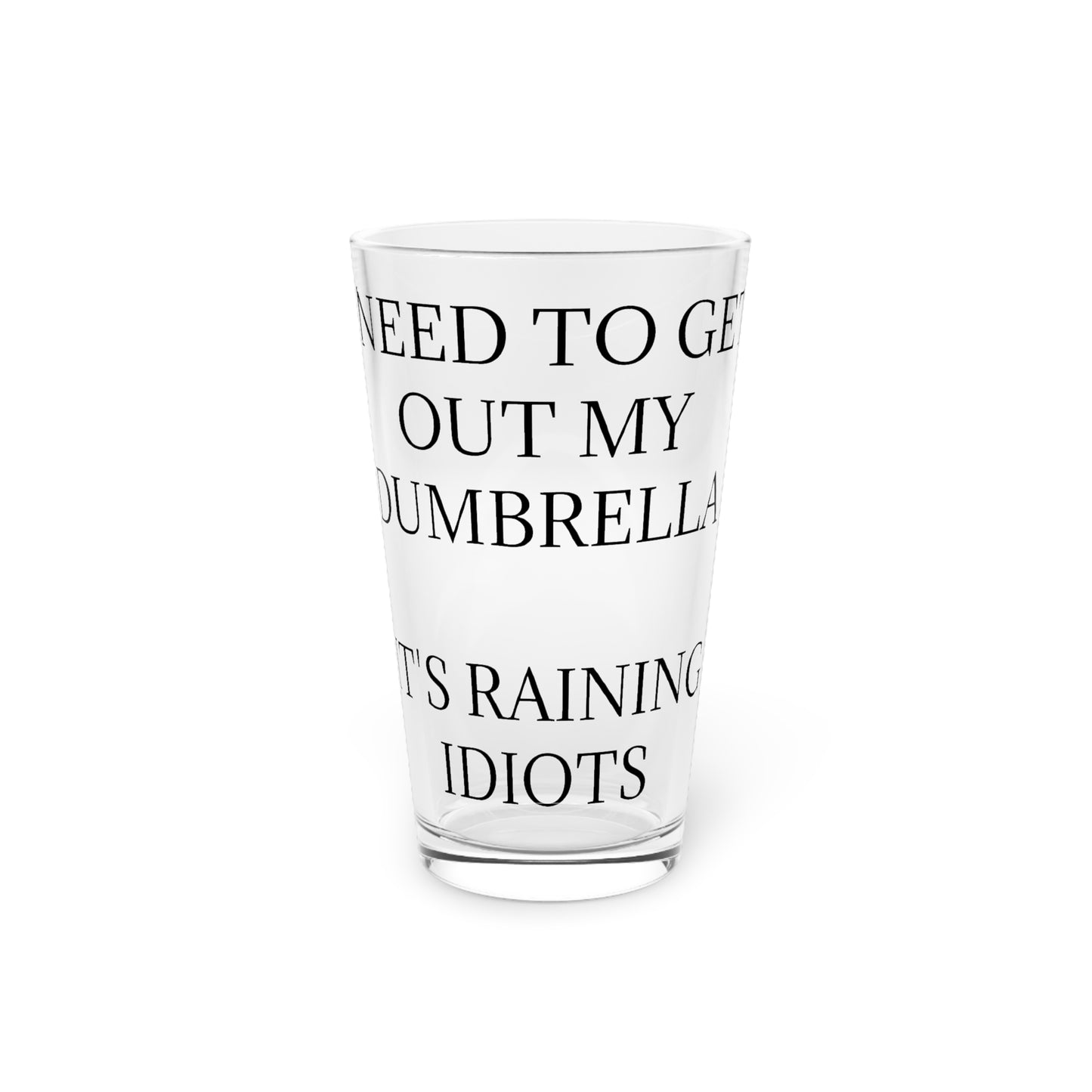 Dumbrella Drinking Glass