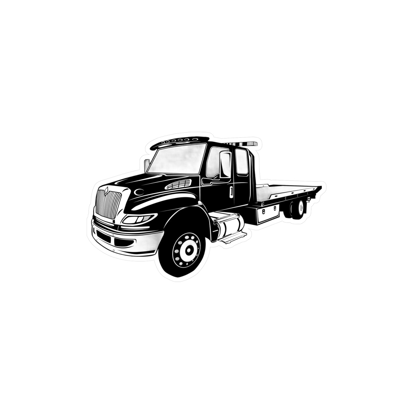 Flatbed Tow Truck Vinyl Decal