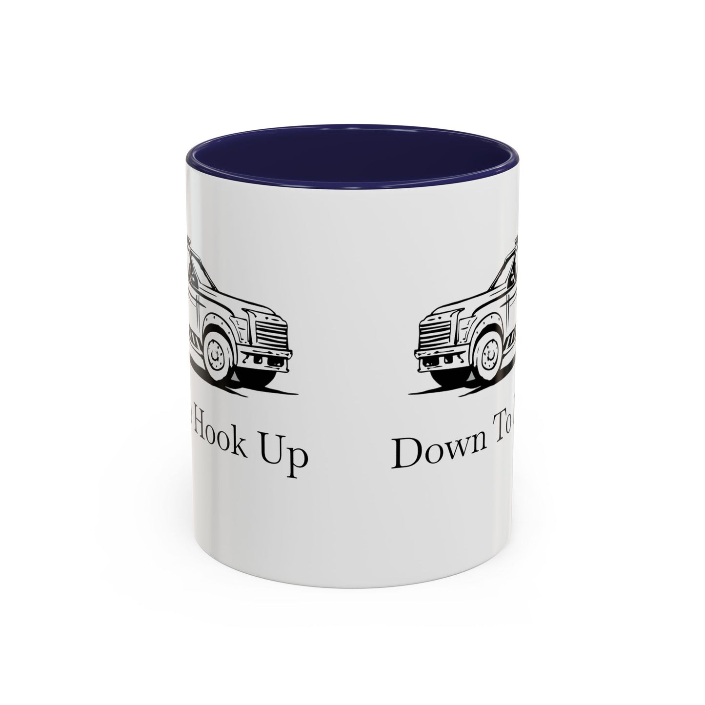 Down To Hook Up 2-Tone Coffee Mug