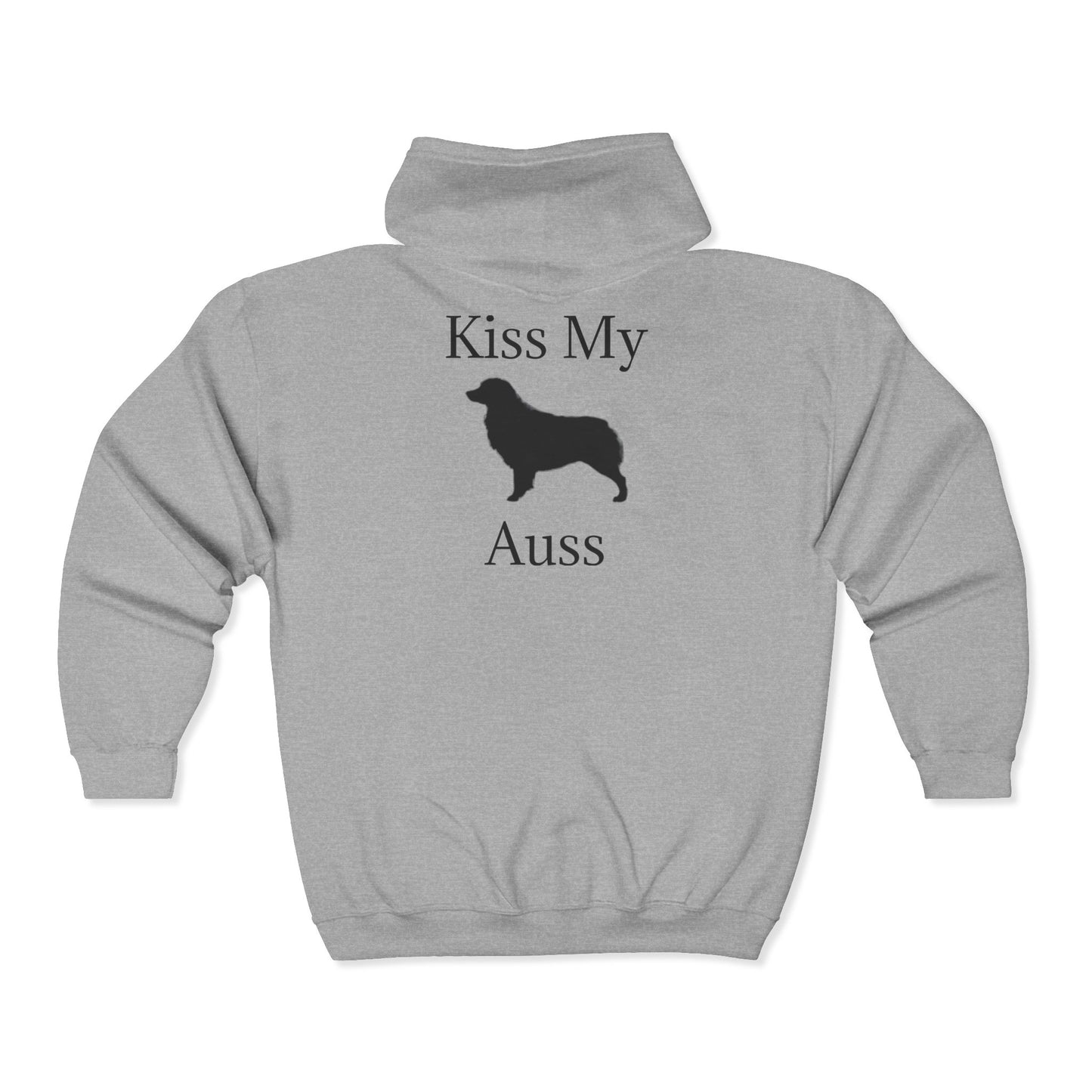 Kiss My Auss Unisex Full Zip Hoodie