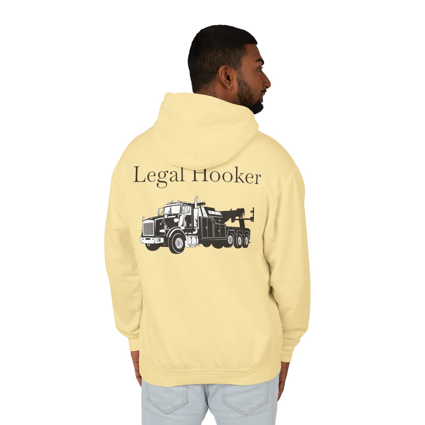 Legal H**ker Heavy Tow Truck Unisex Lightweight Hoodie