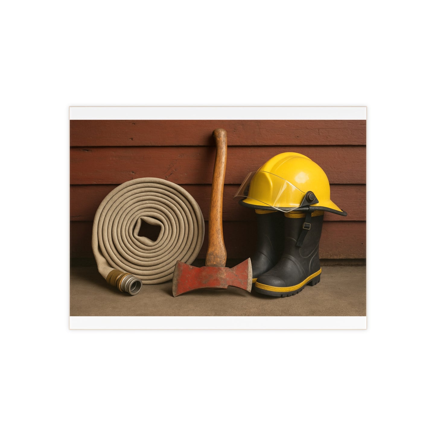 Fire/Rescue Appreciation Ceramic Photo Tile