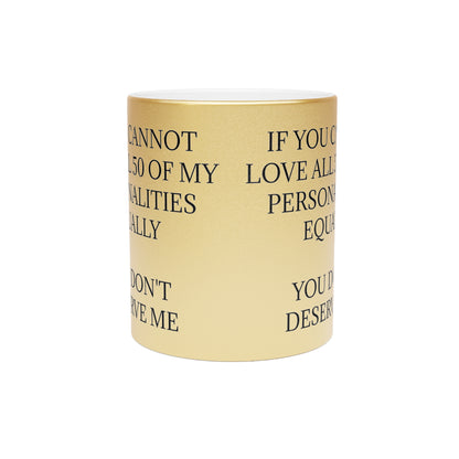 50 Personalities Metallic Coffee Mug