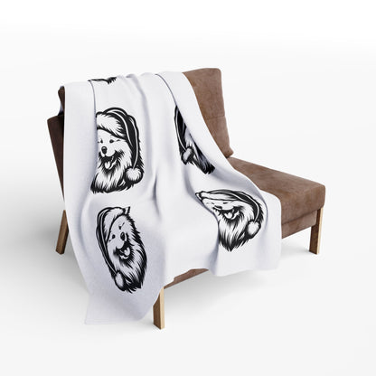 Santa Paws Samoyed Arctic Fleece Blanket