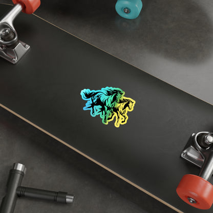 Horsin' Around Holographic Sticker