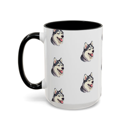 Malamute Head 2-Tone Coffee Mug