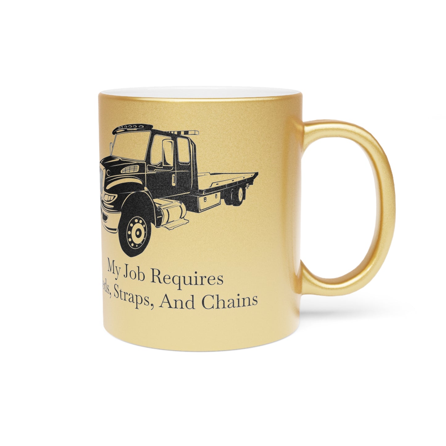 Beds, Straps, And Chains Metallic Coffee Mug