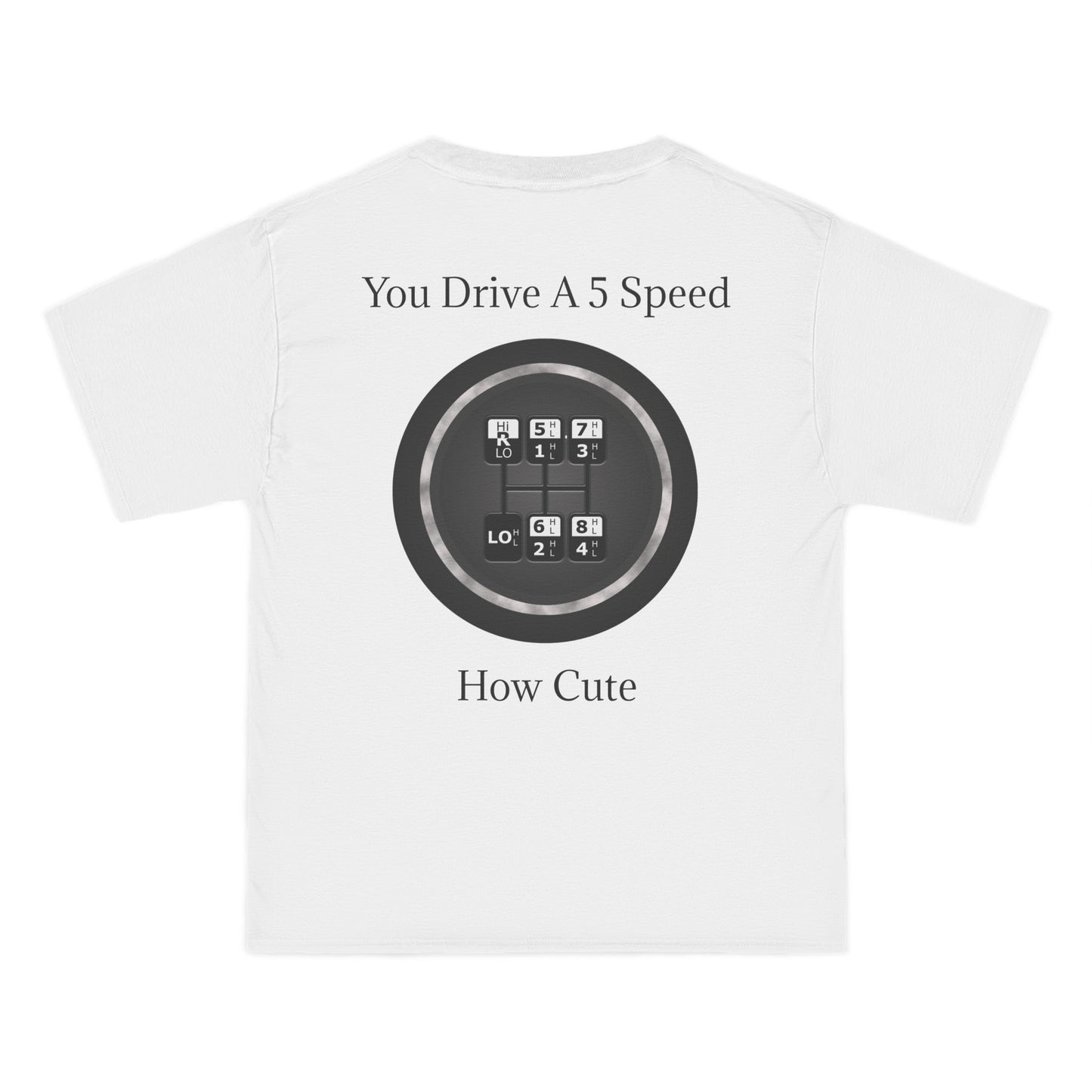5 Speed How Cute Men's Short-Sleeve Crewneck Tee