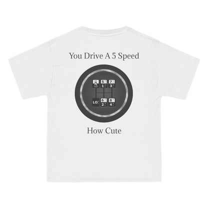 5 Speed How Cute Men's Short-Sleeve Crewneck Tee