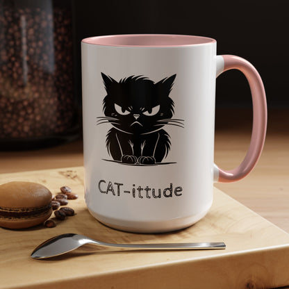 CAT-ittude 2-Tone Coffee Mug
