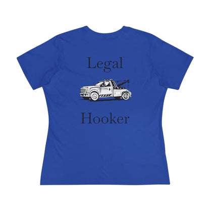 Legal H**ker Wheel Lift Tow Truck Women's Short Sleeve Crewneck Tee