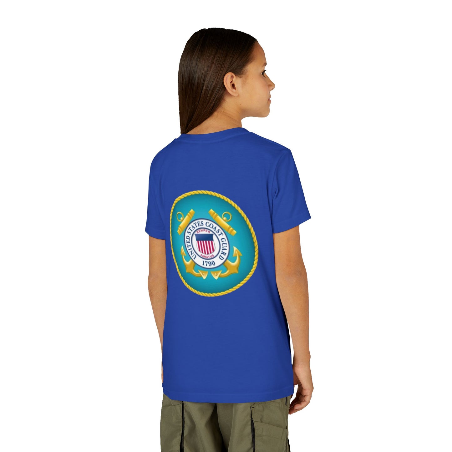 US Coast Guard Youth Unisex Short Sleeve Crewneck Tee