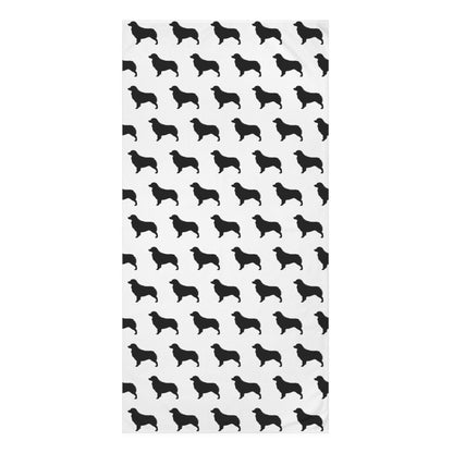 Aussie Silhouette Mink-Cotton  Beach Towel