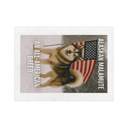 All-American Breed Velveteen Microfiber Blanket