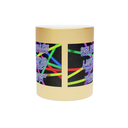 Glow Sticks Metallic Coffee Mug