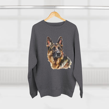 German Shepherd Head Unisex Crewneck Sweatshirt