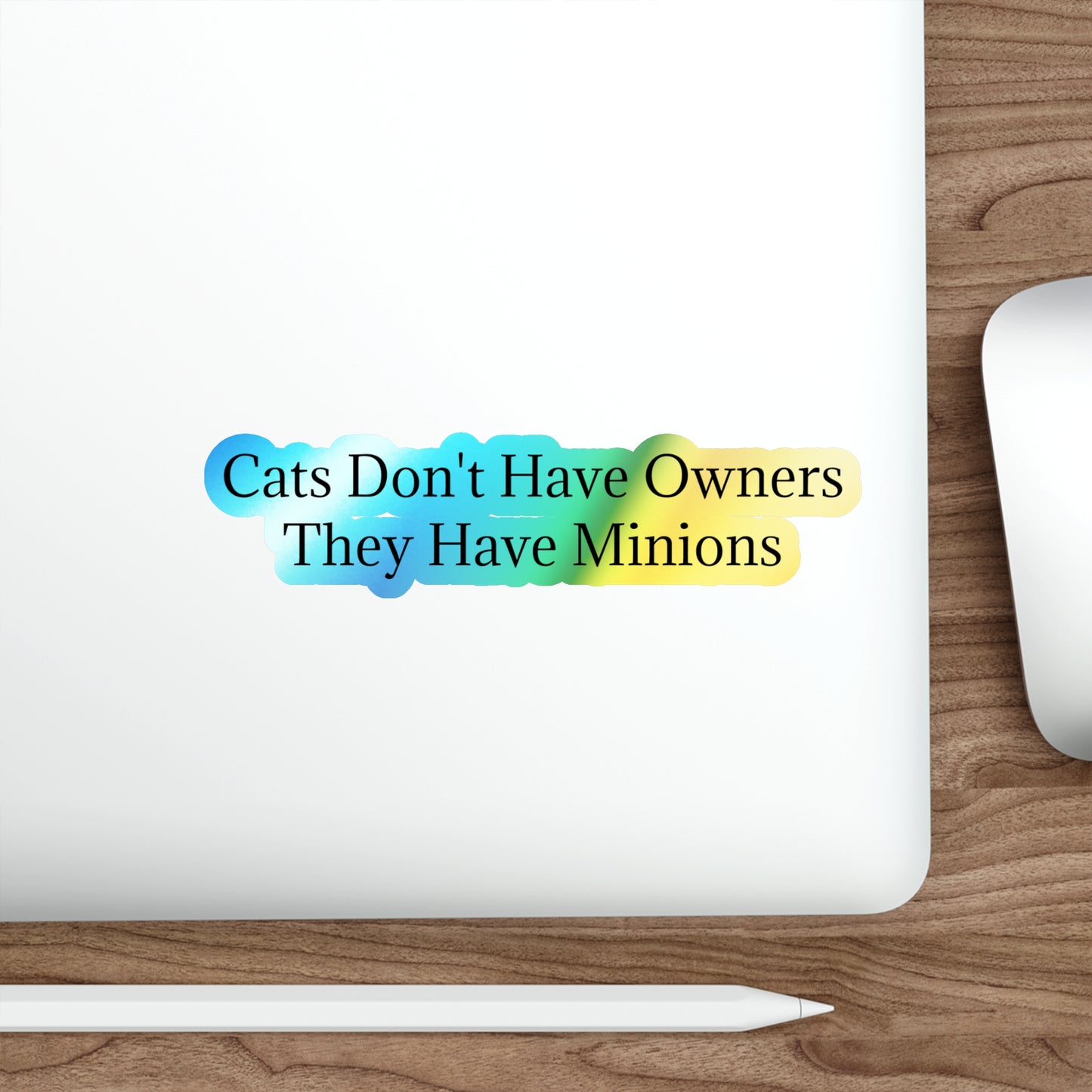 Cat Minions Holographic Sticker