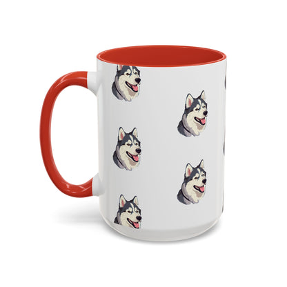 Malamute Head 2-Tone Coffee Mug