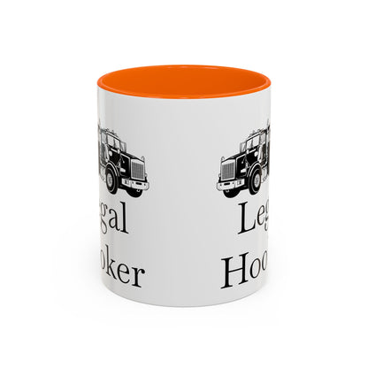 Legal H**ker Heavy Tow Truck 2-Tone Coffee Mug