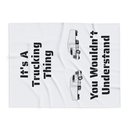 Trucking Thing Arctic Fleece Blanket