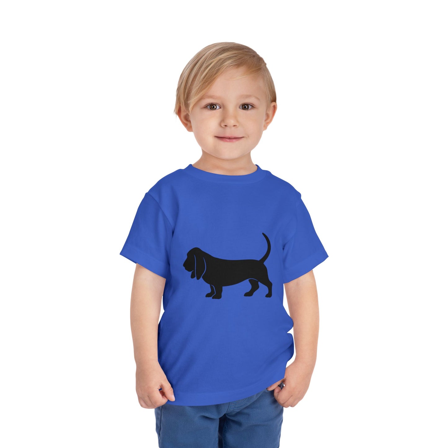 Basset Hound Toddler Unisex Short Sleeve Crewneck Tee