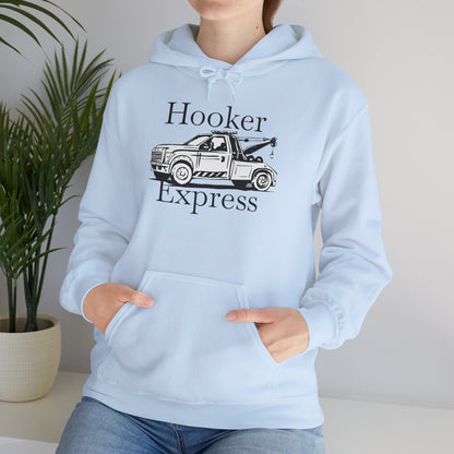 H**ker Express Wheel Lift Tow Truck Unisex Hoodie