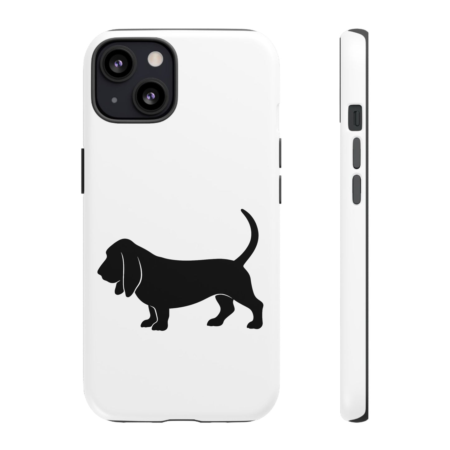 Basset Hound Silhouette iPhone Case