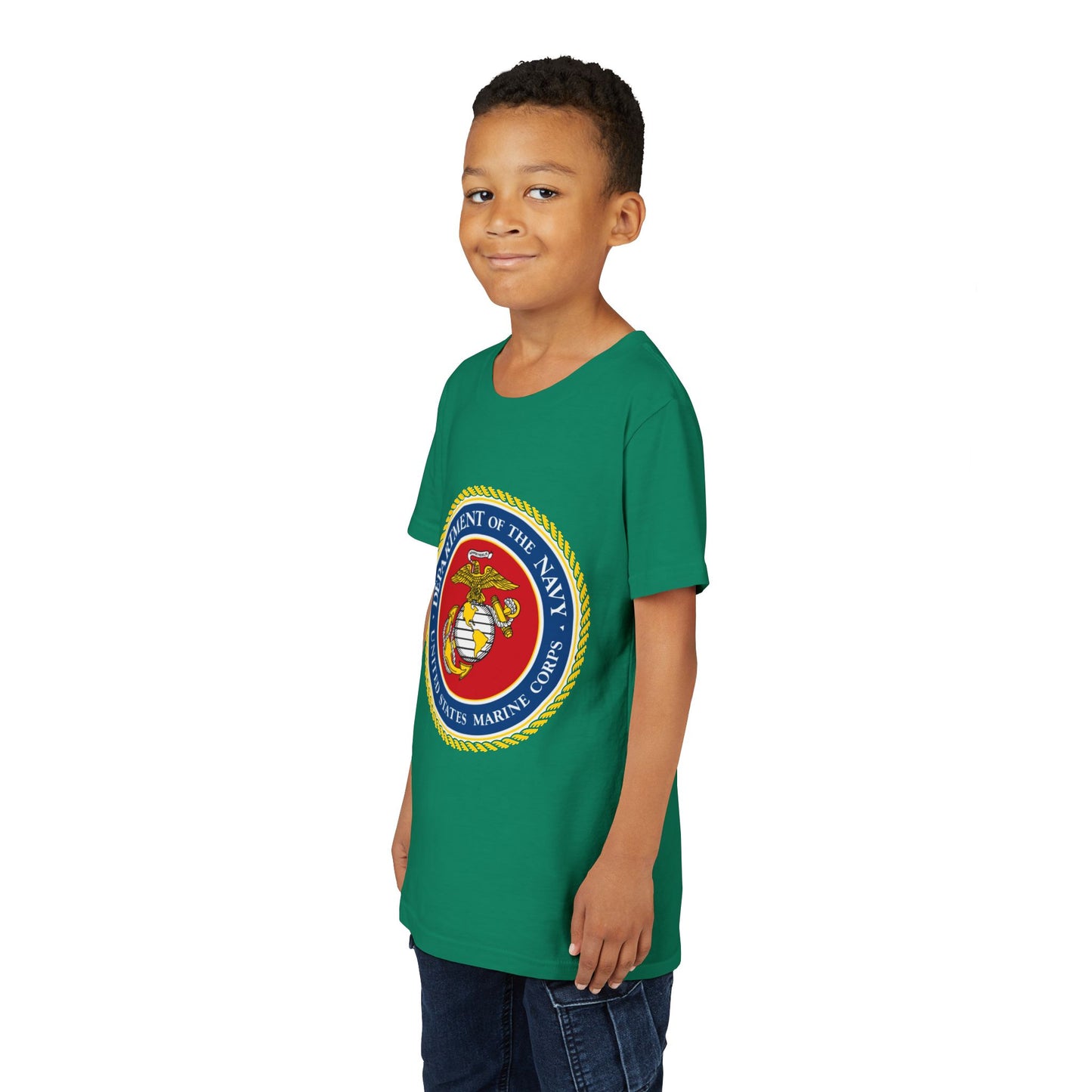 US Marine Corps Youth Unisex Short Sleeve Crewneck Tee