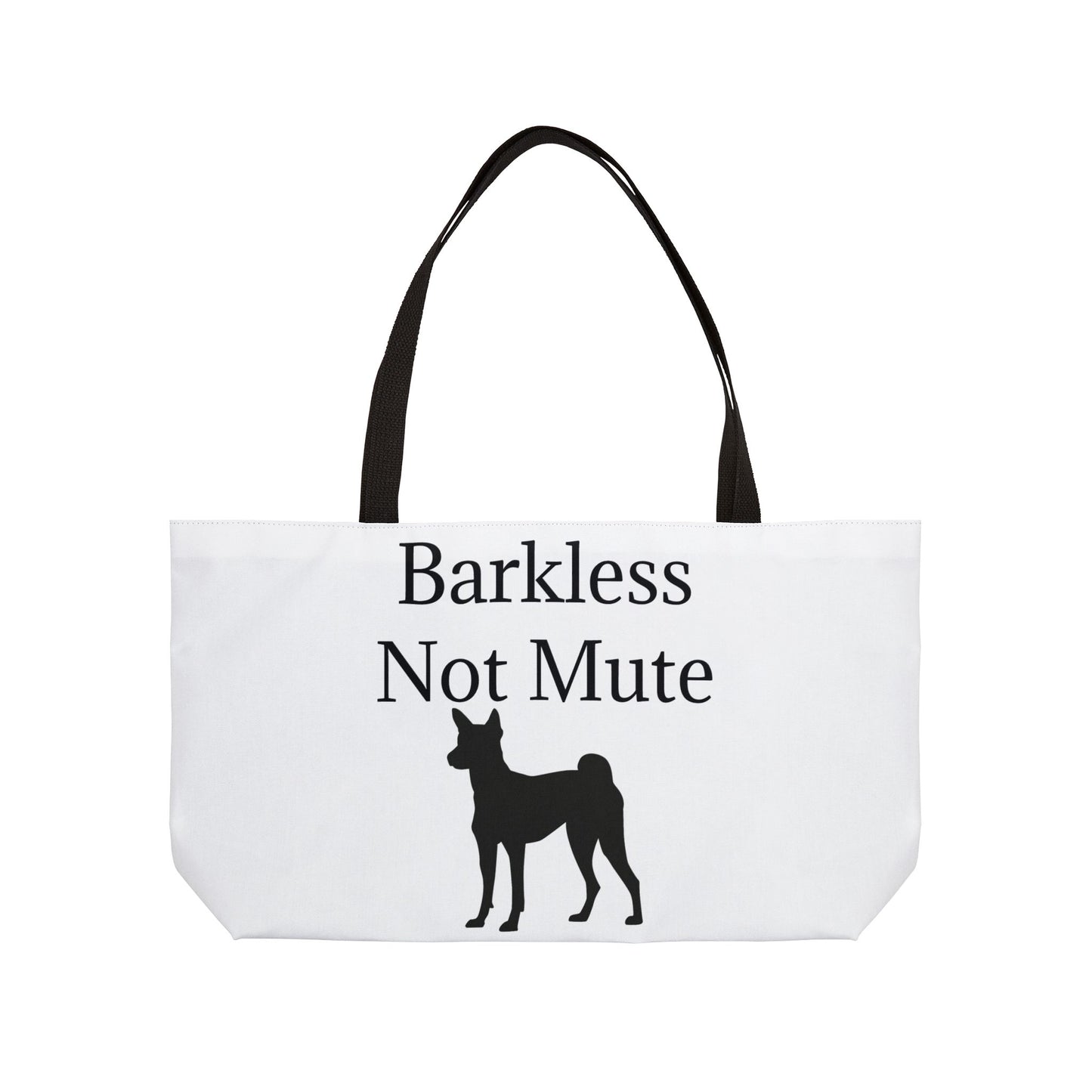 Barkless Not Mute Weekender Tote Bag