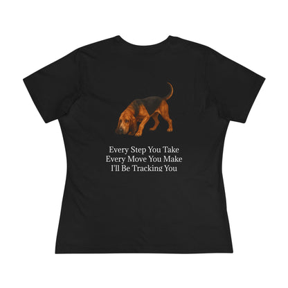 Tracking You Women's Short Sleeve Crewneck Tee