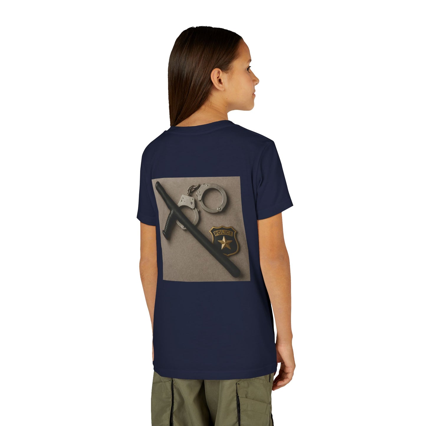 Law Enforcement Appreciation Youth Unisex Short Sleeve Crewneck Tee