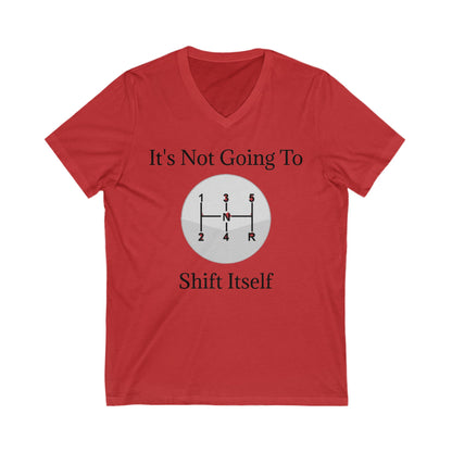 Shift Itself Unisex Short Sleeve V-Neck Tee