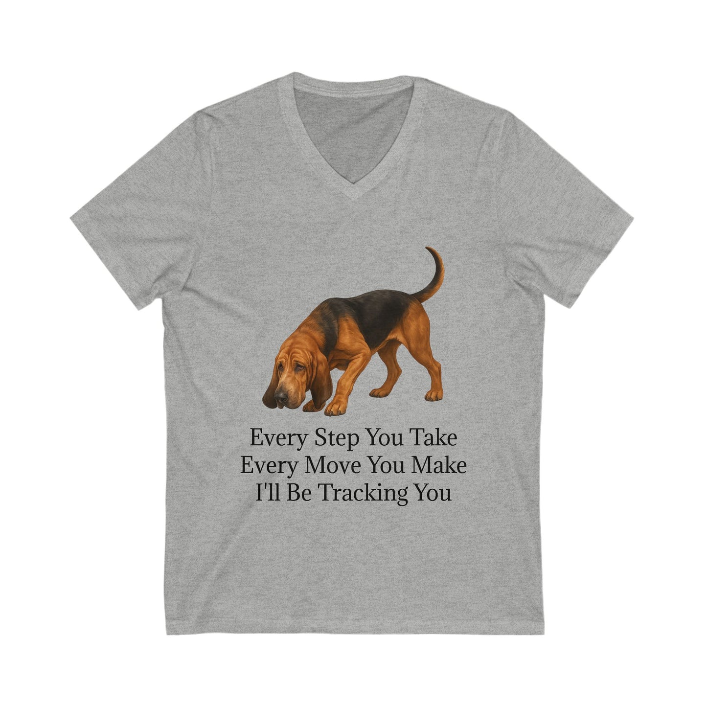 Tracking You Unisex Short Sleeve V-Neck Tee