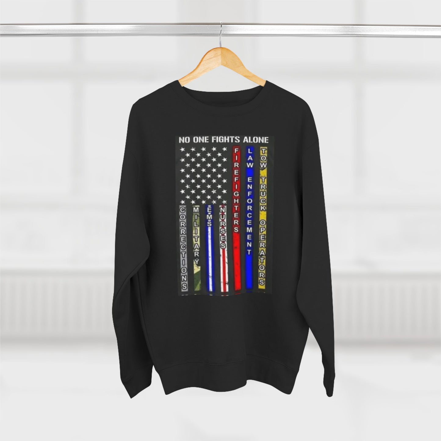 No One Fights Alone Unisex Crewneck Sweatshirt