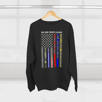 No One Fights Alone Unisex Crewneck Sweatshirt
