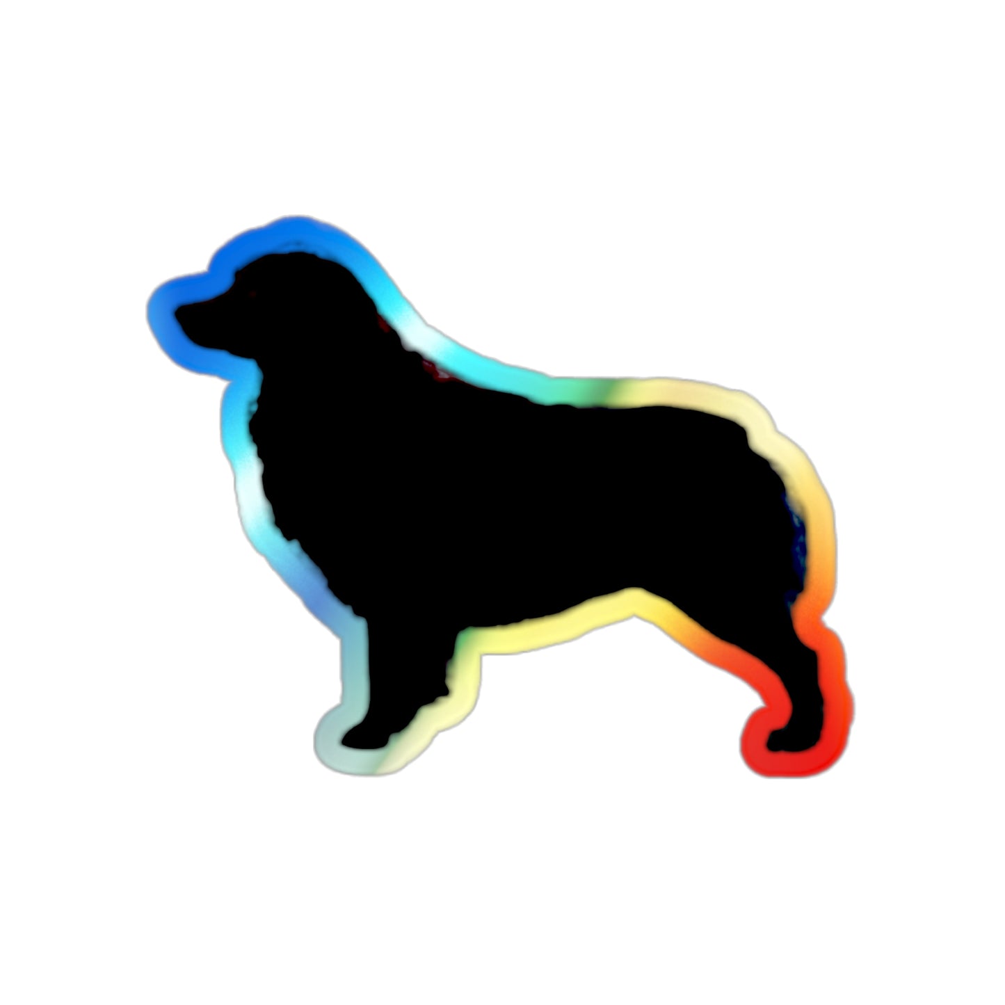 Aussie Silhouette Holographic Sticker