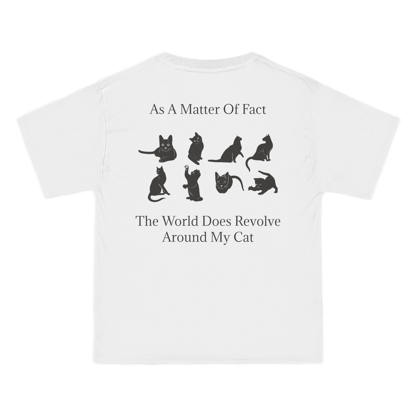 Matter Of Fact Cat Men's Short-Sleeve Crewneck Tee