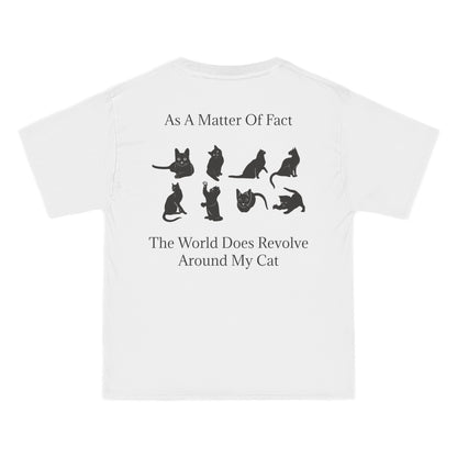Matter Of Fact Cat Men's Short-Sleeve Crewneck Tee