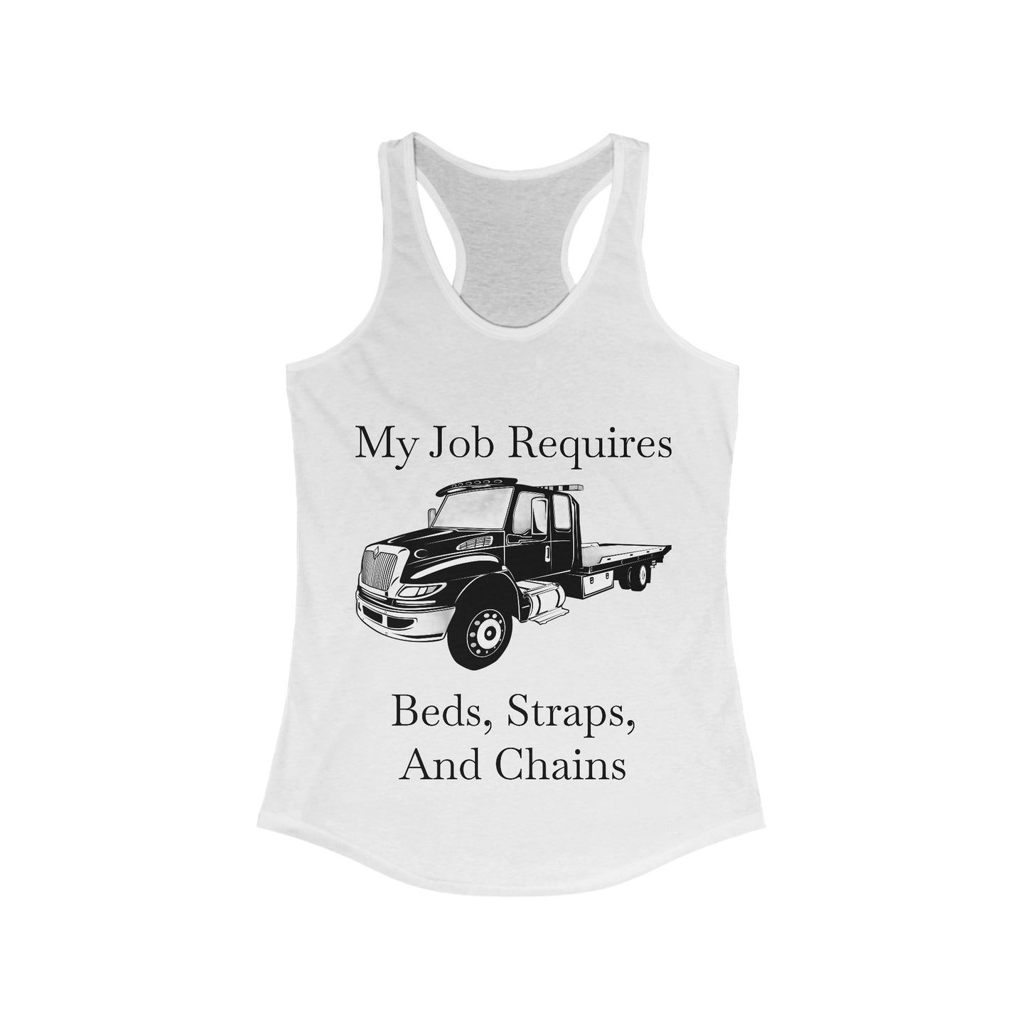 Beds, Straps, And Chains Women's Racerback Tank