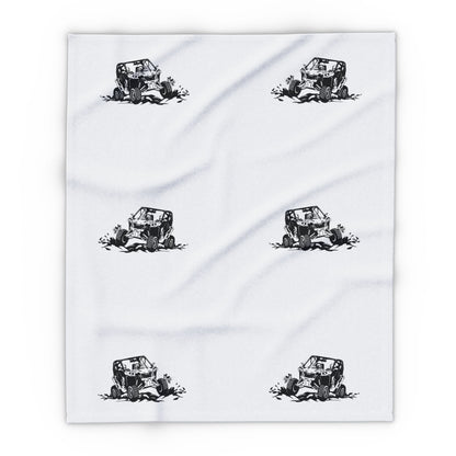 Slinging Mud Side By Side Arctic Fleece Blanket