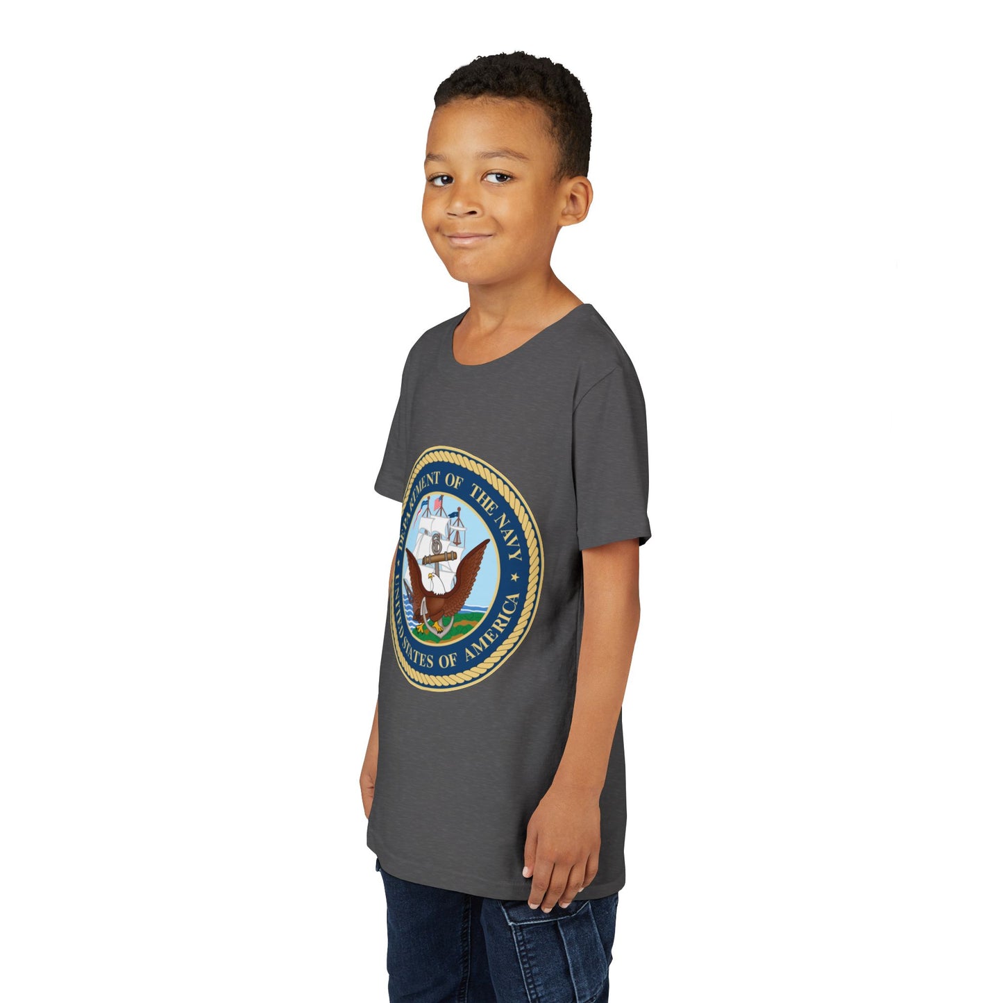 US Navy Youth Unisex Short Sleeve Crewneck Tee