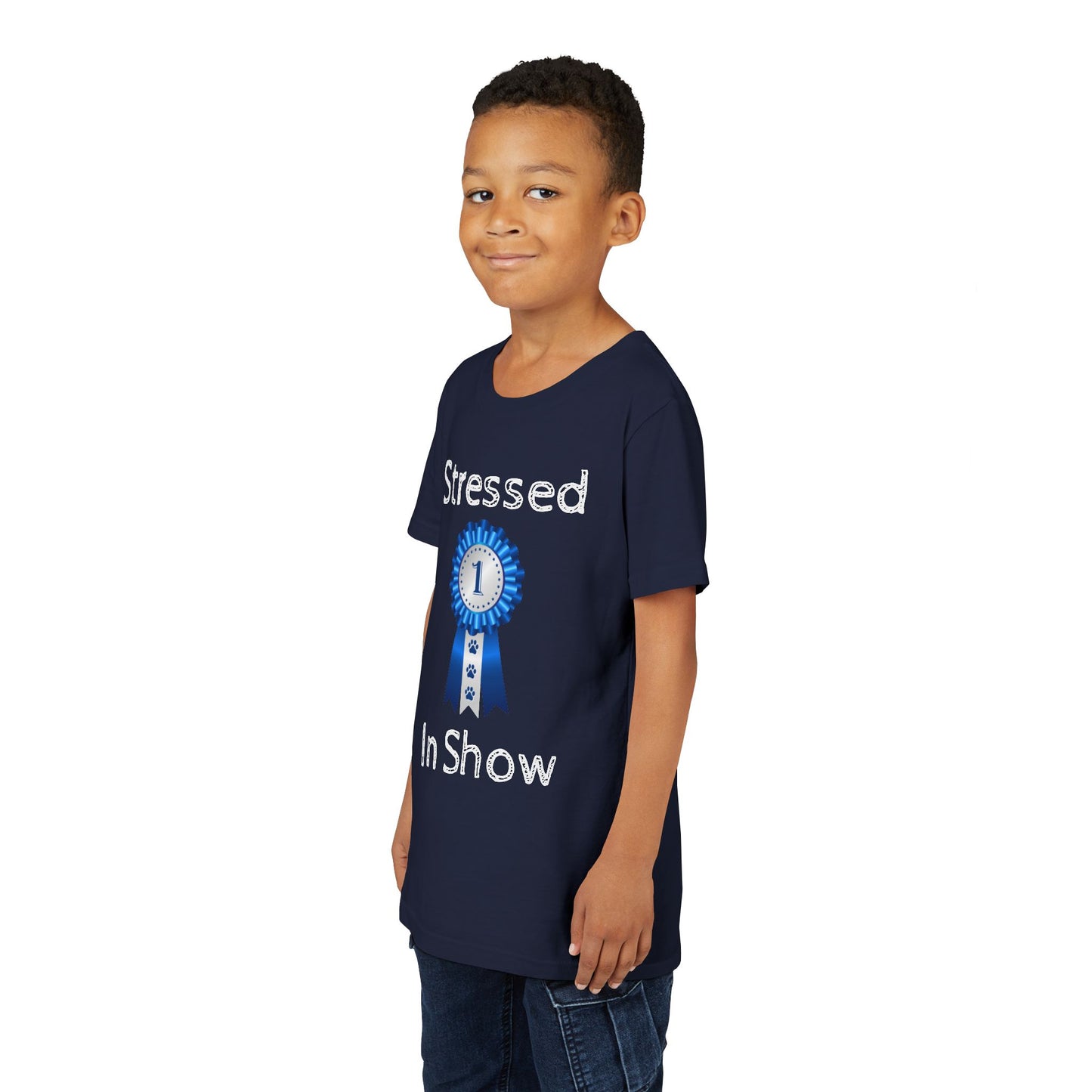 Stressed In Show Youth Unisex Short Sleeve Crewneck Tee