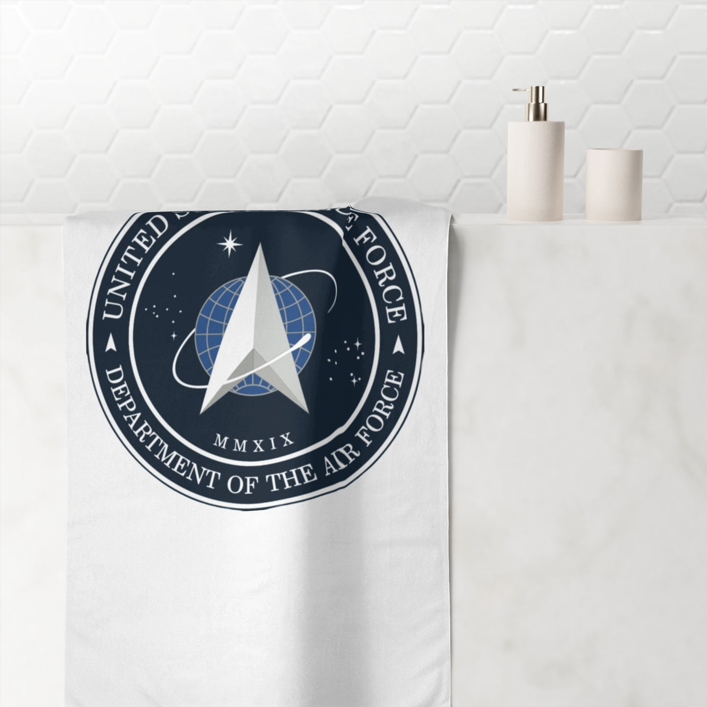 US Space Force Mink-Cotton  Beach Towel