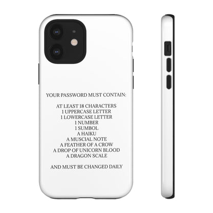 Password iPhone Case