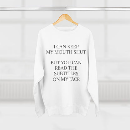 Subtitles Unisex Crewneck Sweatshirt