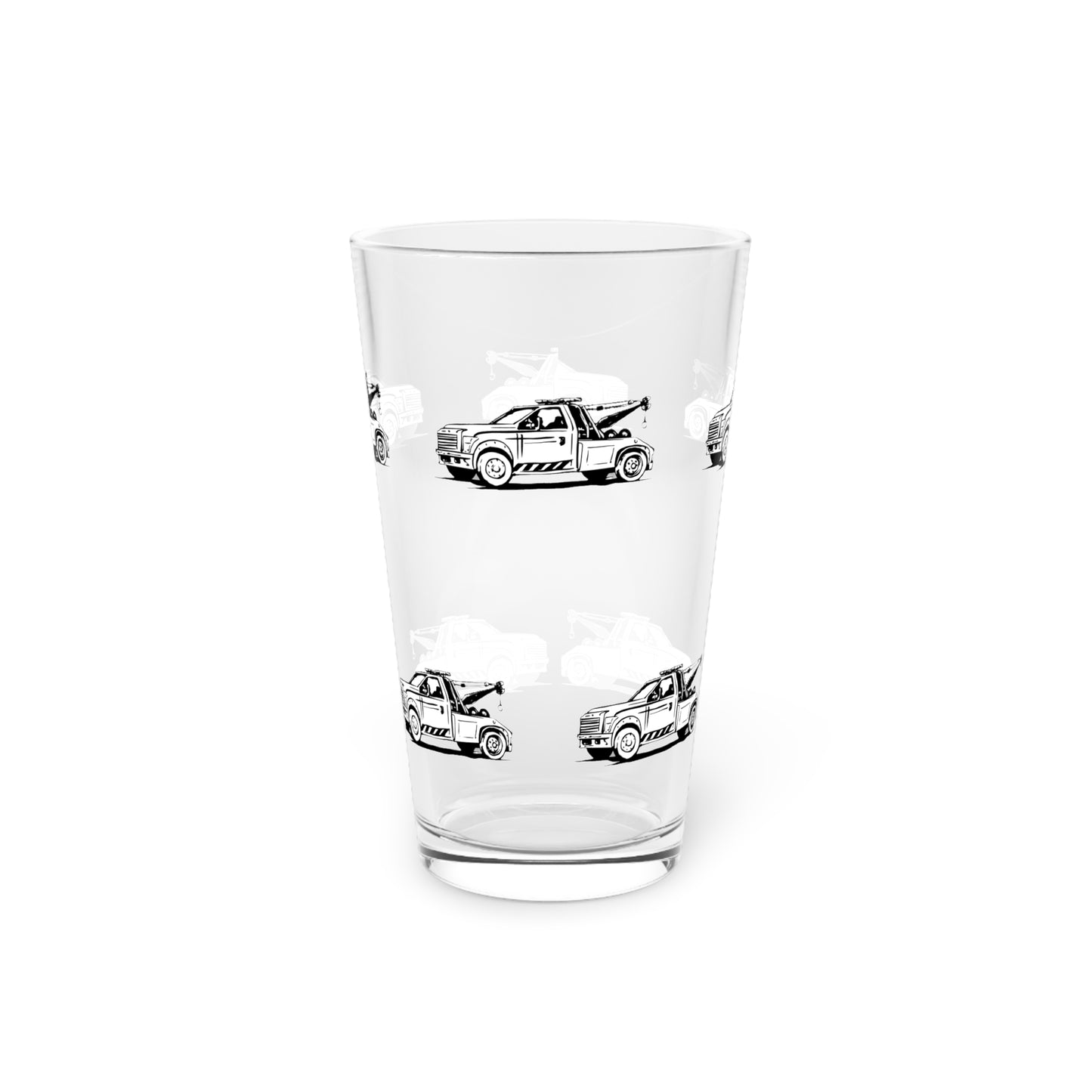 Wheel Lift Tow Truck Drinking Glass