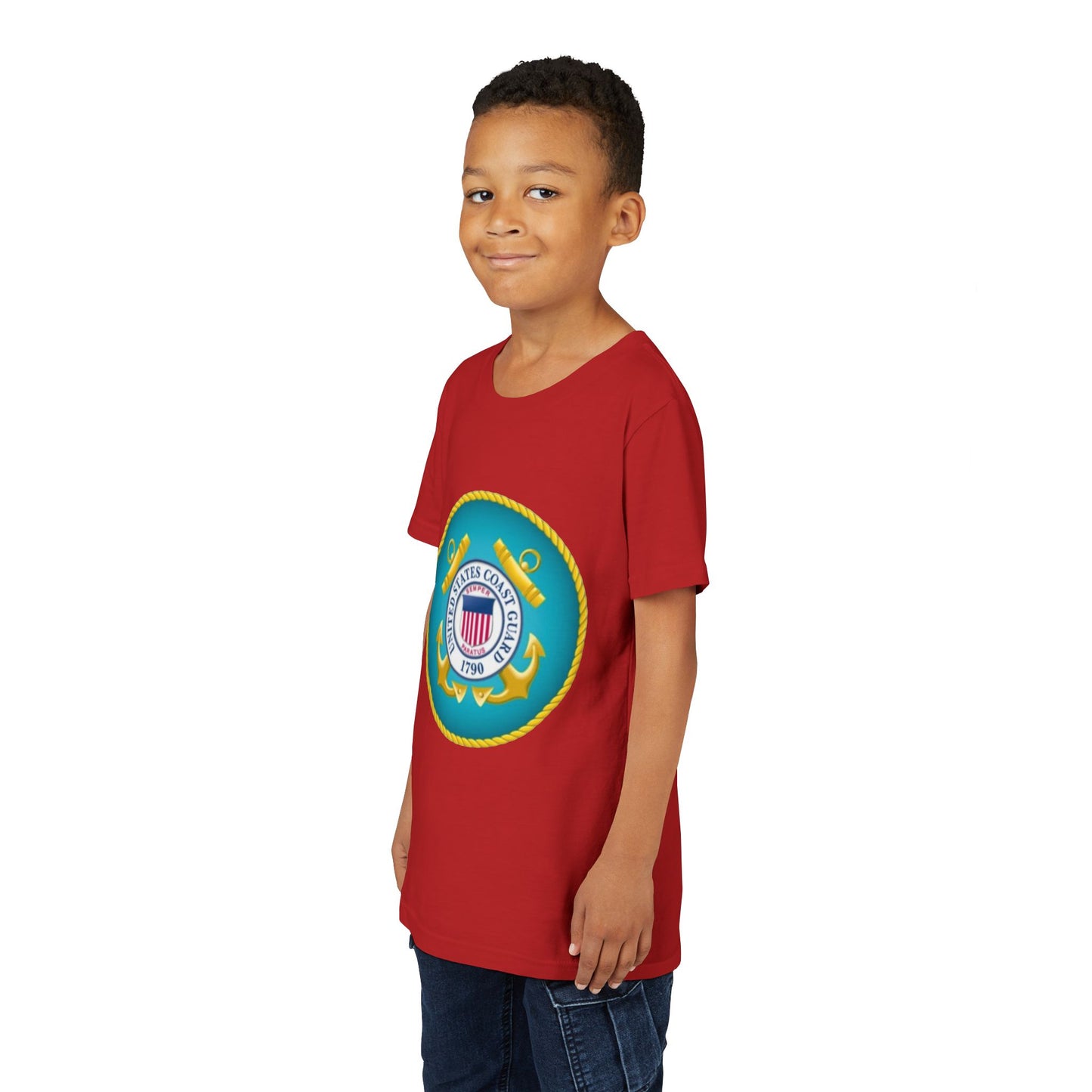 US Coast Guard Youth Unisex Short Sleeve Crewneck Tee