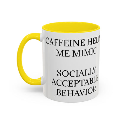 Socially Acceptable 2-Tone Coffee Mug