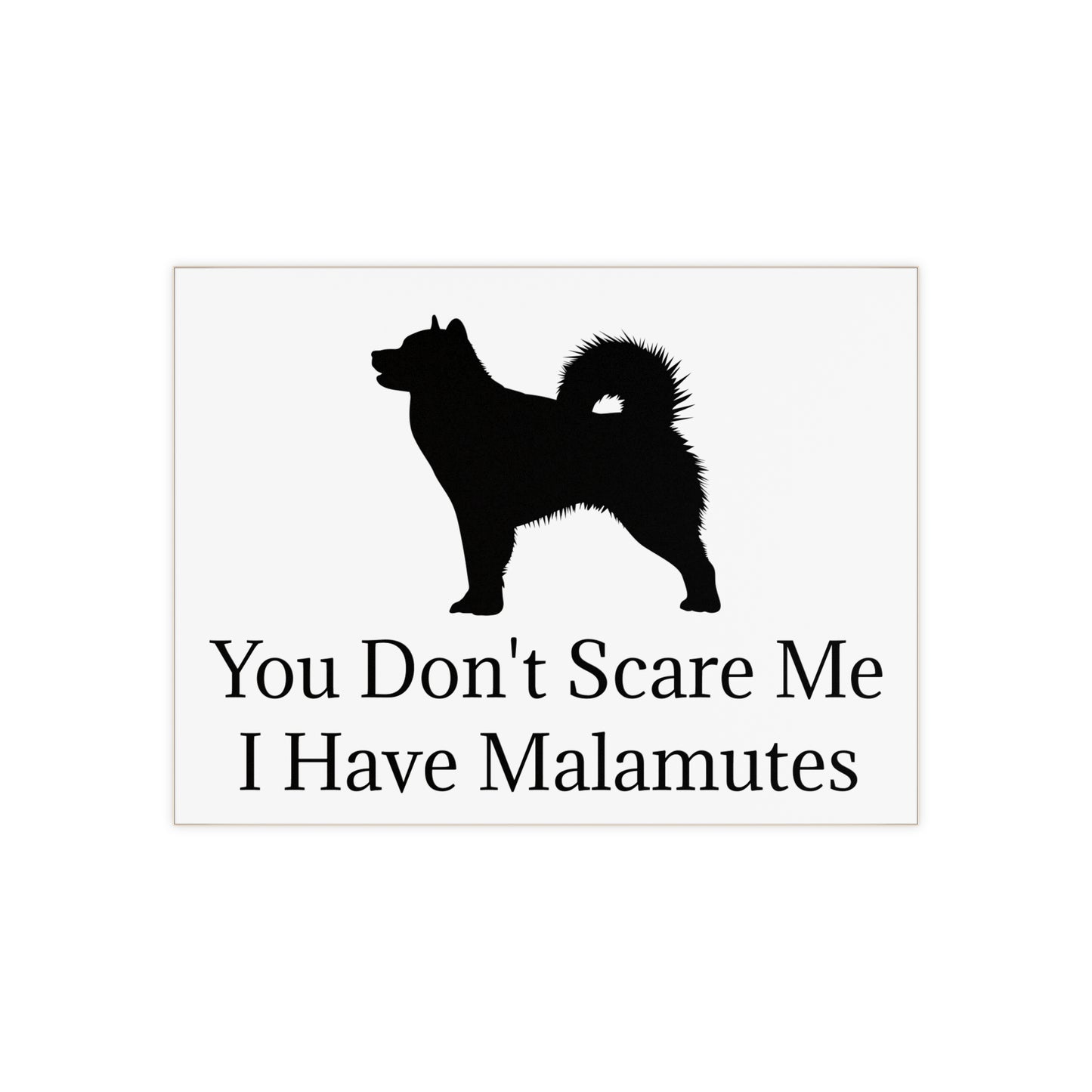 You Don't Scare Me Ceramic Photo Tile