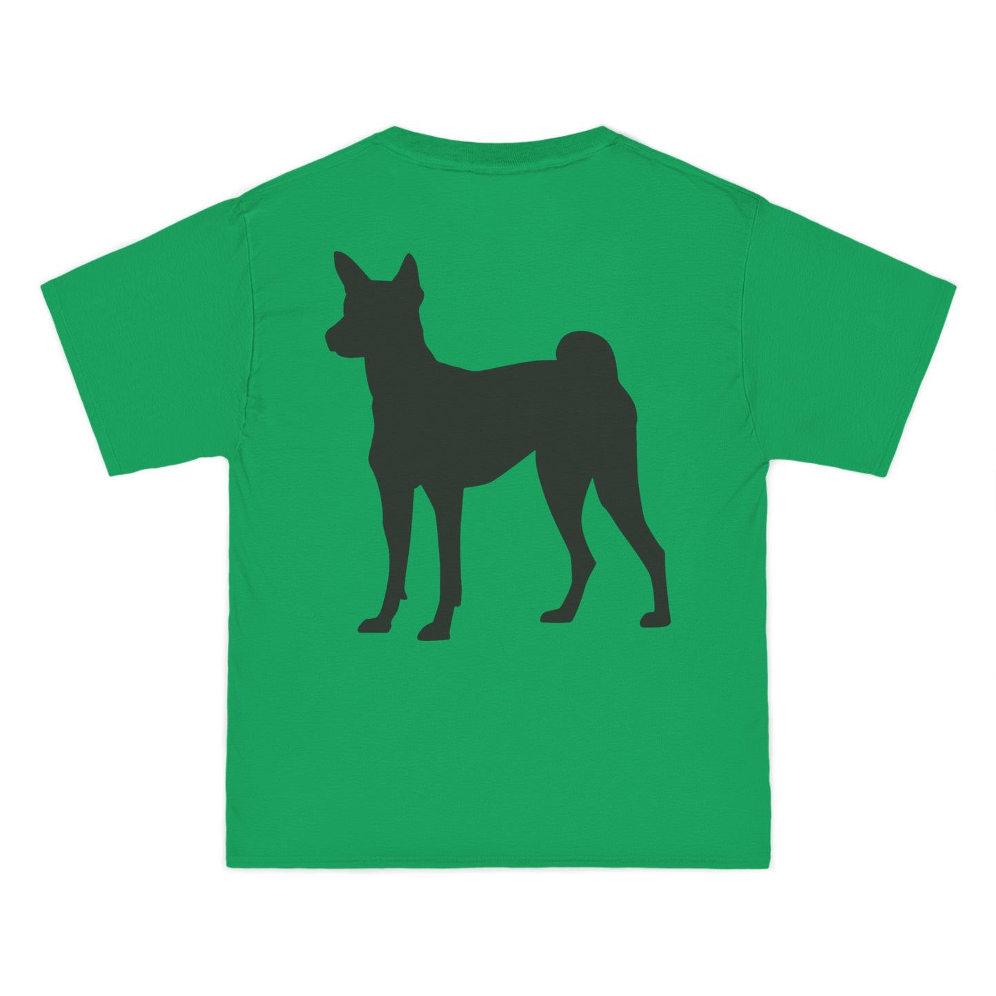 Basenji Silhouette Men's Short-Sleeve Crewneck Tee